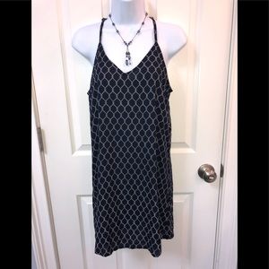 DEVI Racer Back Mini Dress Blue Medium NWT